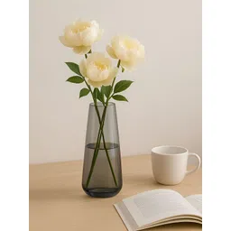 Homesake Black Cylinder Shaped Flower Plants Glass Vase Pot-image-25
