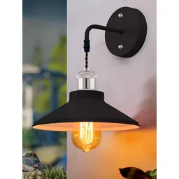 Homesake Black Metal Abstract Shaped Shaped Wall Lamp-picture-11