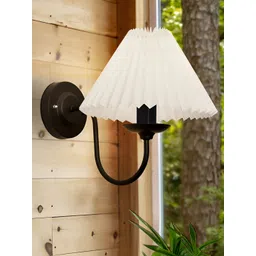 Homesake Black Metal Frustum Shaped Wall Lamp-image-10