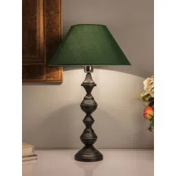 Homesake Black Nordic Waterdrop Matt Table Lamp with Green Shade (Bulb Included) - Set of 1-image-21