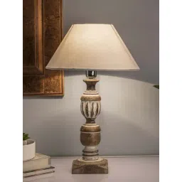 Homesake Brown Wooden Table Lamp (Bulb Included) - Set of 1-picture-38