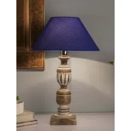 Homesake Brown Wooden Table Lamp (Bulb Included) - Set of 1-picture-37