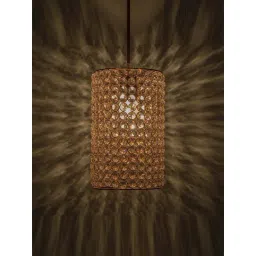 Homesake Copper Crystal Barrel Shaped Pendant Light - Set of 1-picture-32