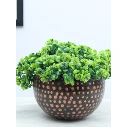 Homesake Copper Toned Hammered Design Metal Small Planter-picture-22
