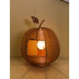 Homesake Copper-Toned Self Design Apple-Shaped Contemporary Table Lamp-picture-26