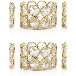 Homesake Crystal Tealight Candle Holder Votives Gold Pack of 6-picture-17