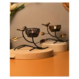 Homesake 'Easter' Black Metal Nested Candle Holder - Set of 2-picture-34