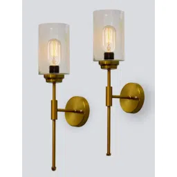 homesake Gold Modern Wall Sconces with Bubble Glass Brushed Brass Vanity Lights for Home - Set of 2-picture-44