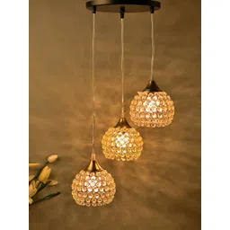 Homesake Gold-Toned & White Textured Contemporary Cluster Lights-picture-26