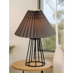 Homesake Grey & Black Frustum Shaped Table Lamp-picture-38
