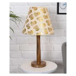 Homesake 'Modern' Beige & Brown Wood Table Lamp with Base - Set of 1-picture-24