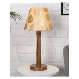Homesake 'Modern' Beige & Brown Wood Table Lamp with Base - Set of 1-picture-26
