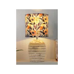 Homesake Modern Wooden Table Lamp, Ribbed Multicolor Leaf-picture-10