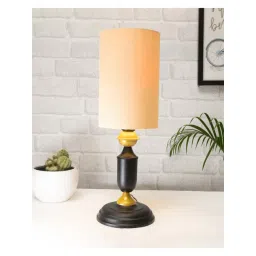 Homesake Murphy Black & White Metal Table Lamp With Cylinder Shade (LED Bulb Included)-picture-13