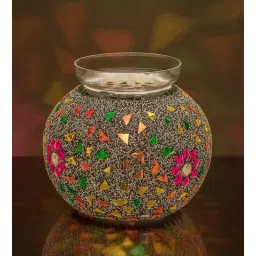 homesake Persian Mosaic Flower & Seed Beads Bedside Night Lamp-picture-10