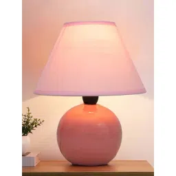 Homesake Pink Ceramic Modern Classic Bedside Round Desk Farmhouse Table Lamp-picture-32