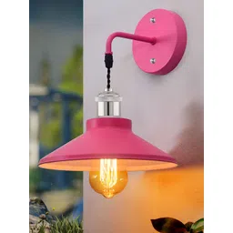 Homesake Pink Metal Cylinder Shaped Wall Lamp-picture-37