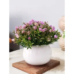 Homesake Purple 2 Pieces Artificial Flowers With Pot-picture-11