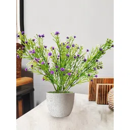 Homesake Purple 4 Pieces Silk Faux Flowers Millet Bunch Artificial Flowers-picture-15