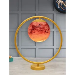 Homesake Red & Gold-Toned Textured Spherical Shaped Table Lamp-picture-26