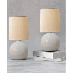 homesake Set of 2 Ceramic Table Lamps with Fabric Shades-picture-15