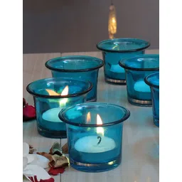 Homesake Set of 6 Turquoise Tea Light Candle Holder-picture-35