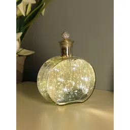 Homesake Silver-Toned Solid Handcrafted Round Bottle Lamp-picture-17