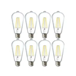 Homesake Transparent Glass 4-Watts E27 Led Amber Bulb - Set of 8-picture-18
