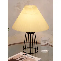 Homesake White & Black Frustum Shaped Table Lamp-picture-39