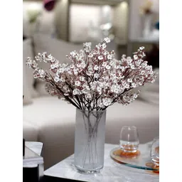 Homesake White & Brown Gypsophila Artificial Flower-picture-31