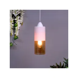 Homesake White & Transparent Glass Ceiling Lamp - Set of 1-picture-25