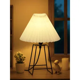 Homesake White Frustum Shaped Table Lamp-picture-19