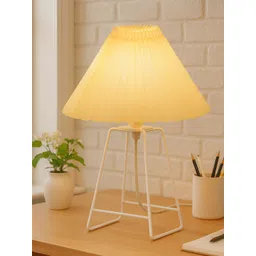 Homesake White Frustum Shaped Table Lamp-picture-17