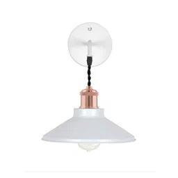 Homesake White Metal Cylinder Shaped Wall Lamp image 2