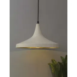 Homesake White Metal Loft Lamp Shade Shaped Hanging Lamp - Set of 1-picture-35