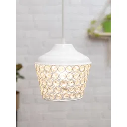 Homesake White Textured Cuboidal Hanging Pendant Lamp-picture-49