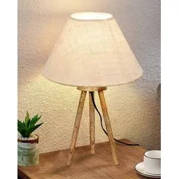 homesake Wooden Tripod Table Lamp with Shade-picture-14