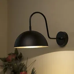 Homesake Modern Black Wall Lamp Adjustable Metal Sconce Light Fixture for Bedroom, Living Room, Study & Home Decor Industrial Wall-Mounted Lamp with Easy Installation (Black)-picture-18