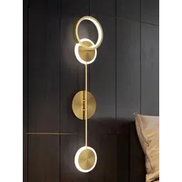 HomesElite Gold-Toned Metal Spherical Shaped Wall Lamp-picture-17