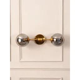 HomesElite Gold-Toned Metal Wall Lamp image 2