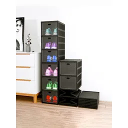HOMESTIC Black Regular Shoes Organiser Organisers-picture-34