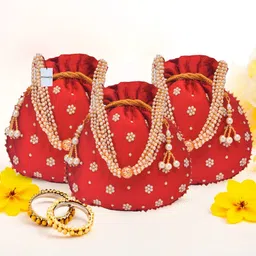 homestic By Kuber Industries Women Pink Potli-picture-30