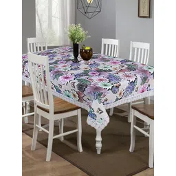 HOMESTIC Dining Table Cover|PVC Spill Proof Buterfly Pattern Tablecloth|Kitchen Dinning Protector With Seamless Border, 60X90 Inch (Brown)-picture-24