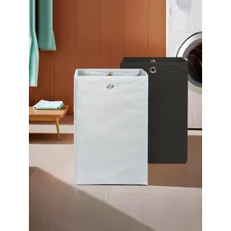 HOMESTIC Pack Of 2 Black & Grey Foldable Laundry Bag 80 L-picture-40