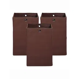 HOMESTIC Pack Of 3 Brown Foldable Laundry Bag 80 L-picture-22