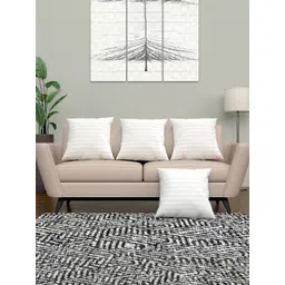 HOMESTIC Pack of 54White Striped Square Shaped Cushions-picture-33