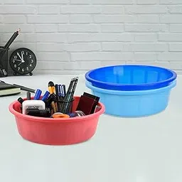 Homestic Pack of 3 Desk Organizer | Stationery Organizer | Multipurpose Organizer | Office Supplies for Pen-Pencil-Staplers | Desktop Organizer | 6 LTR | Sky Blue & Blue & Pink-picture-38