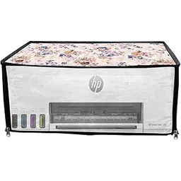 HomeStore-YEP Printer Cover for HP Smart Tank 589 AIO WiFi Color Printer with Zipper for Dust Protection (Golden Flowers)-picture-39