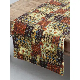 HomeStorie Cream-Colored & Brown HD Abstract Print Table Runner-picture-33