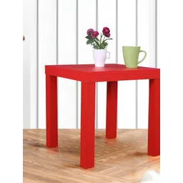 HomeTown Red Wooden Rectangle Bedside Table-picture-38